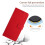 (Red) Samsung Galaxy A26 5g Leather Flip Wallet Case 3
