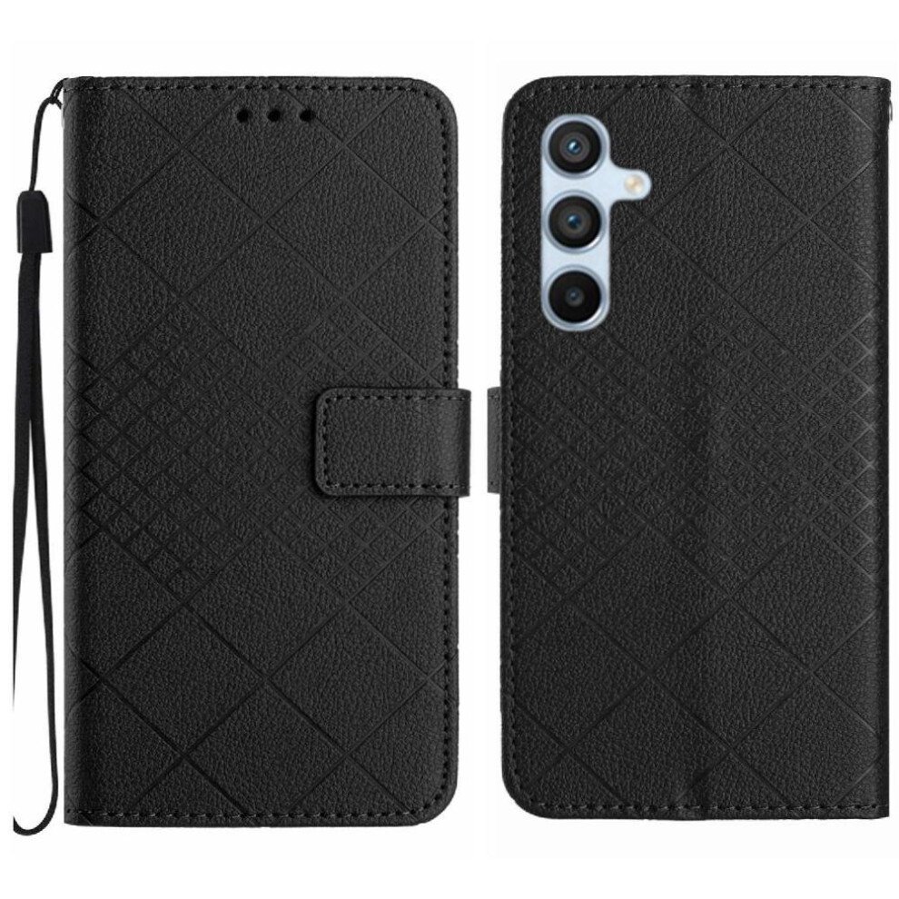 (Black) Samsung Galaxy A26 5G Leather Flip Wallet Case Black 764549359837