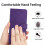 (Purple) Samsung Galaxy A26 5g Leather Flip Wallet Case 3