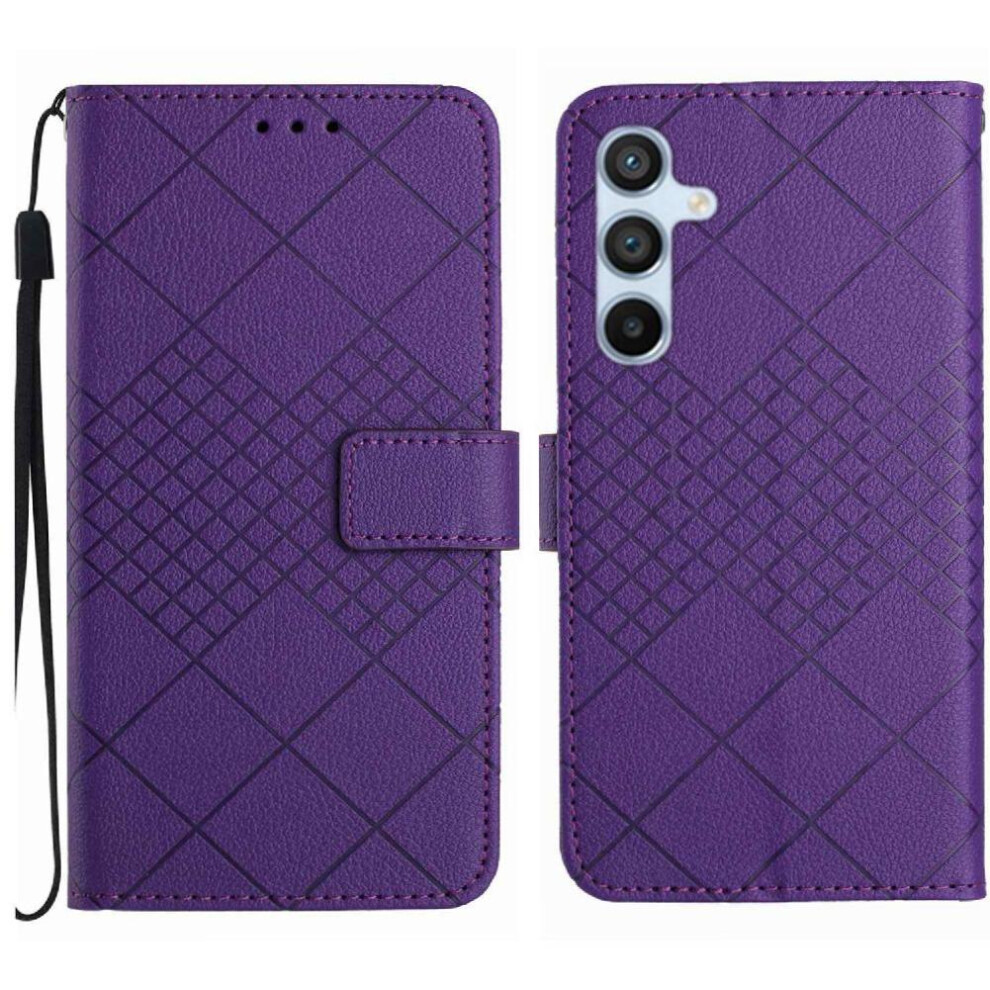 Gangxun (Purple) Samsung Galaxy A26 5G Leather Flip Wallet Case Purple