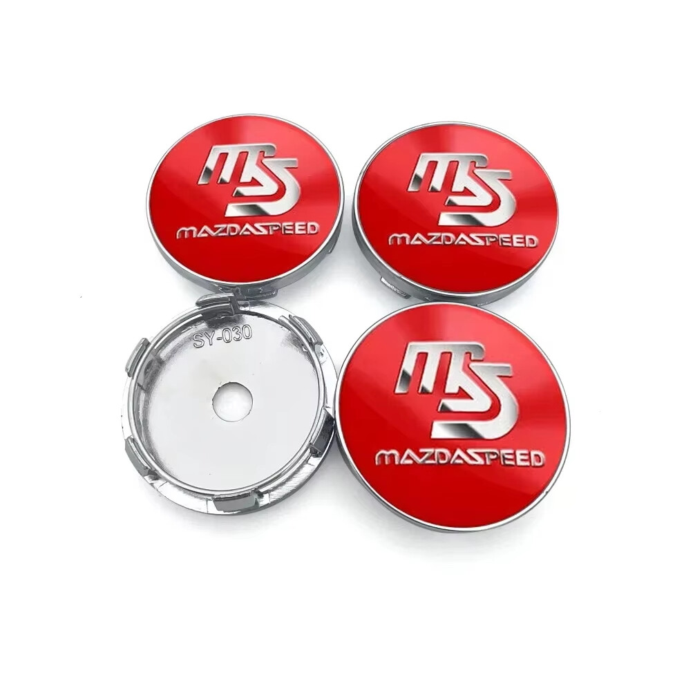 (4Pcs 60Mm Cover2) 4Pcs 60Mm Car Wheel Center Hub Cap Rim Cover Emblem Stickers Or Mazda Speed Atenza Axela Demio Atenza Ms Cx30 Cx7 M3 M6 Mx3 Mx5 6911643254696