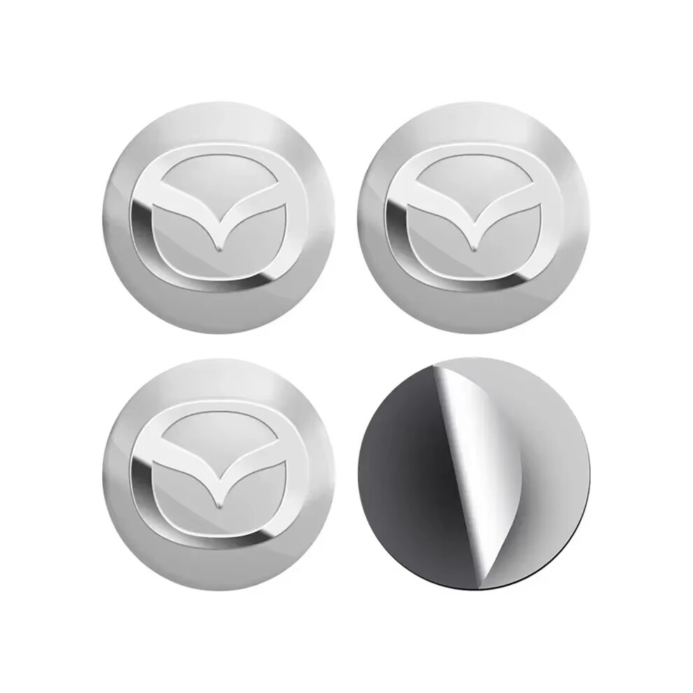 (4Pcs 56Mm Stickers2) 4Pcs 60Mm Car Wheel Center Hub Cap Rim Cover Emblem Stickers Or Mazda Speed Atenza Axela Demio Atenza Ms Cx30 Cx7 M3 M6 Mx3 Mx5 6912264708230