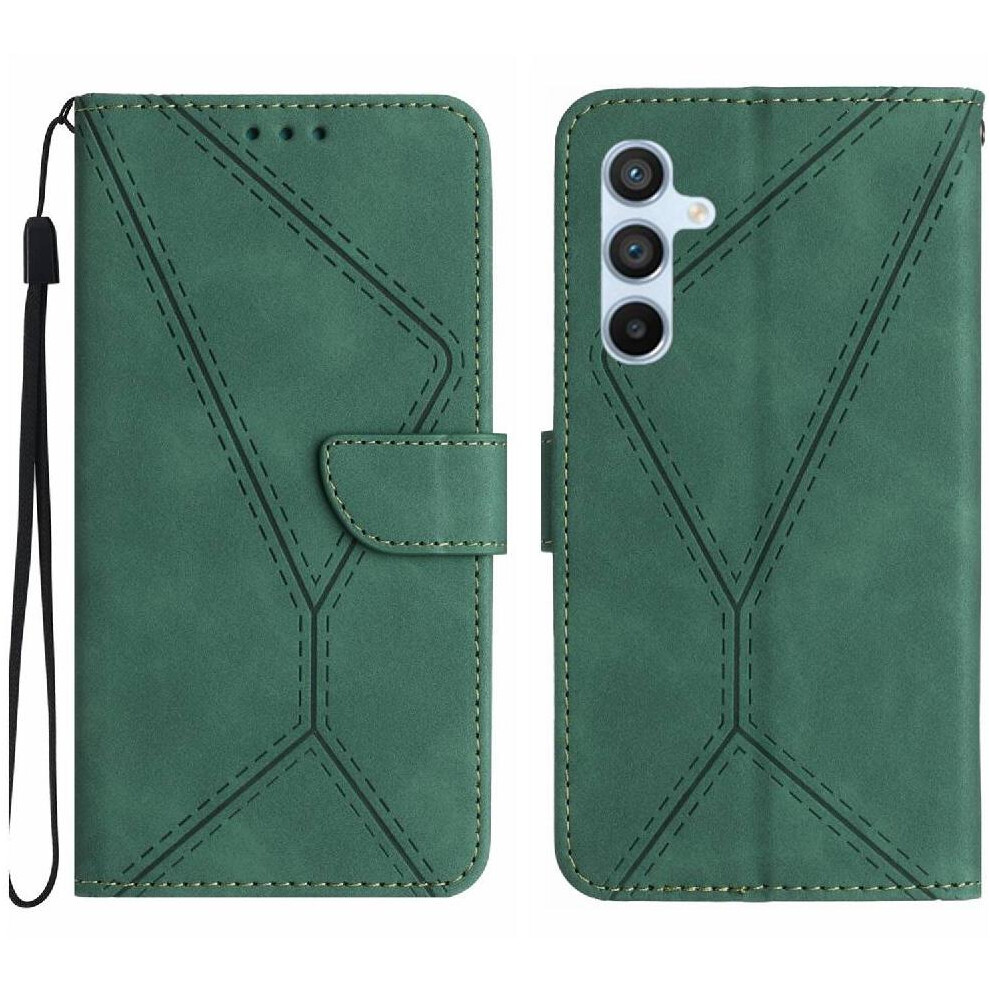 (Green) Samsung Galaxy M15 5G Leather Wallet Phone Case Green 764549361854
