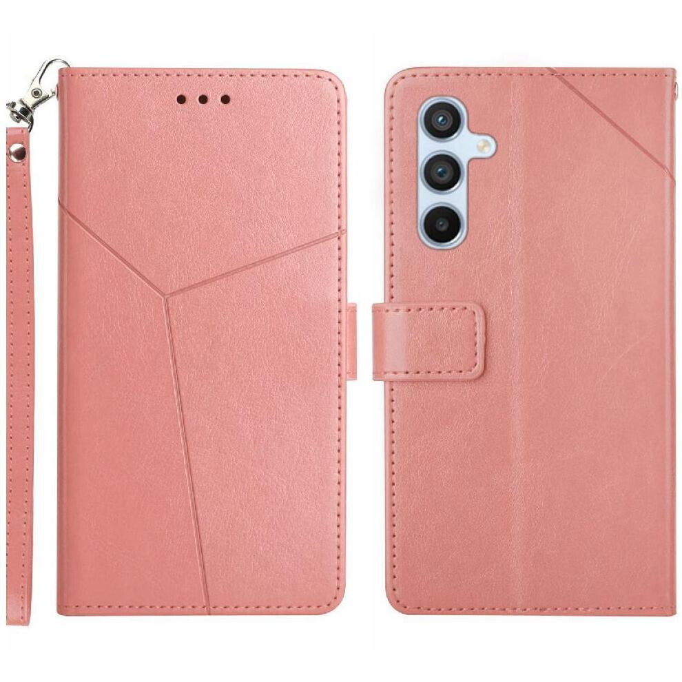 (Pink) Samsung Galaxy M55 Flip Case Leather Wallet Pink 764549361878