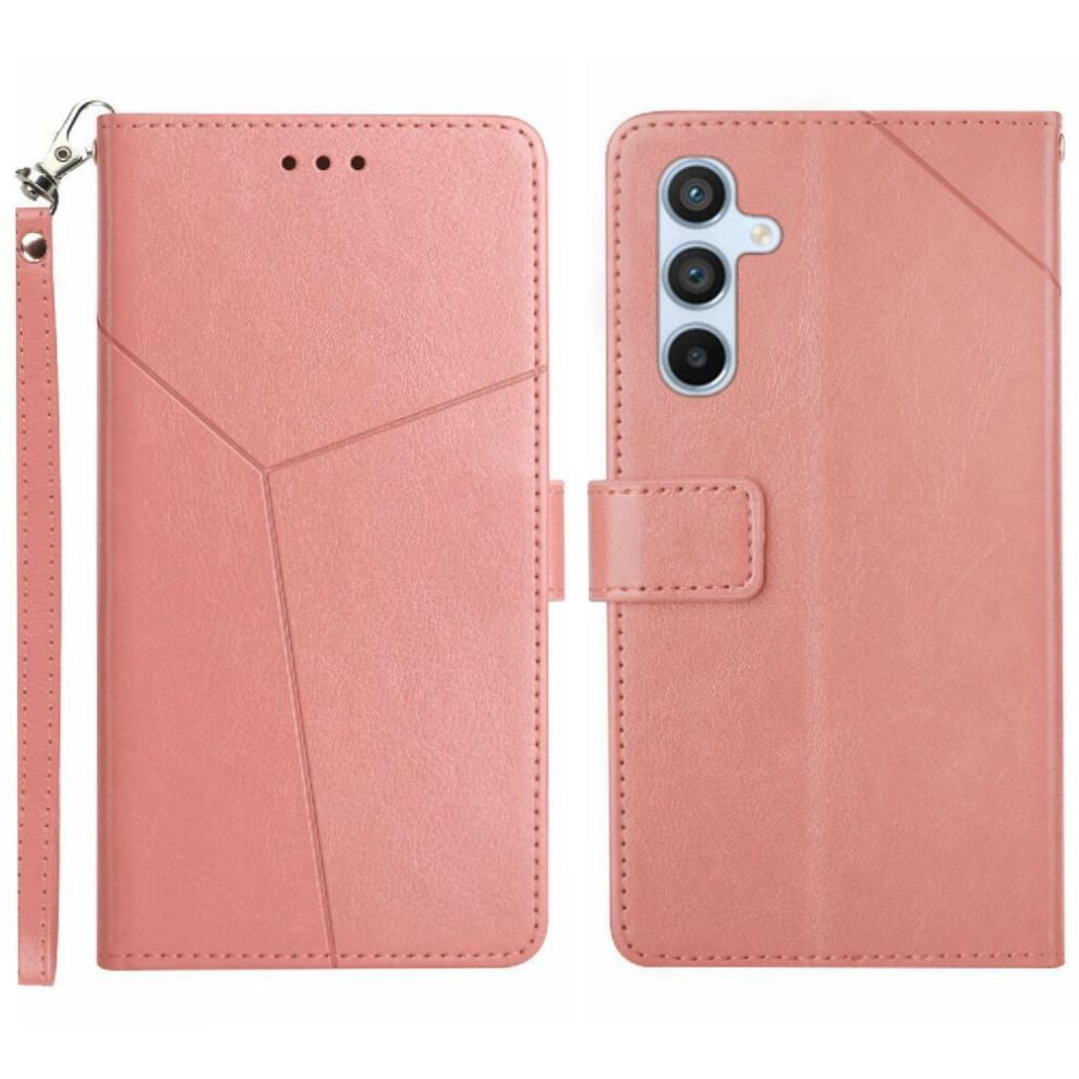 (Pink) Samsung Galaxy M15 5G Leather Wallet Case Pink 764549361922