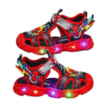 (24,Color 2)Toddler Boys Girls Light Up Athletic Outdoor Summer Sports Sandals