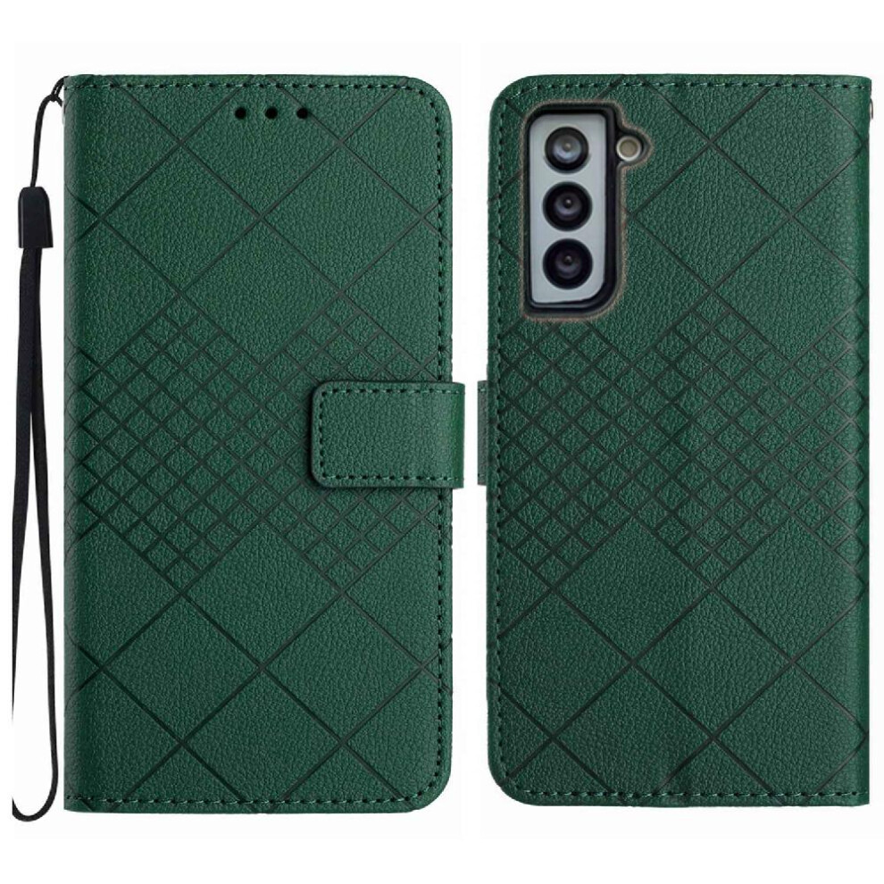 (Green) Samsung Galaxy S21 Fe Flip Case With Wallet Green 764549363193