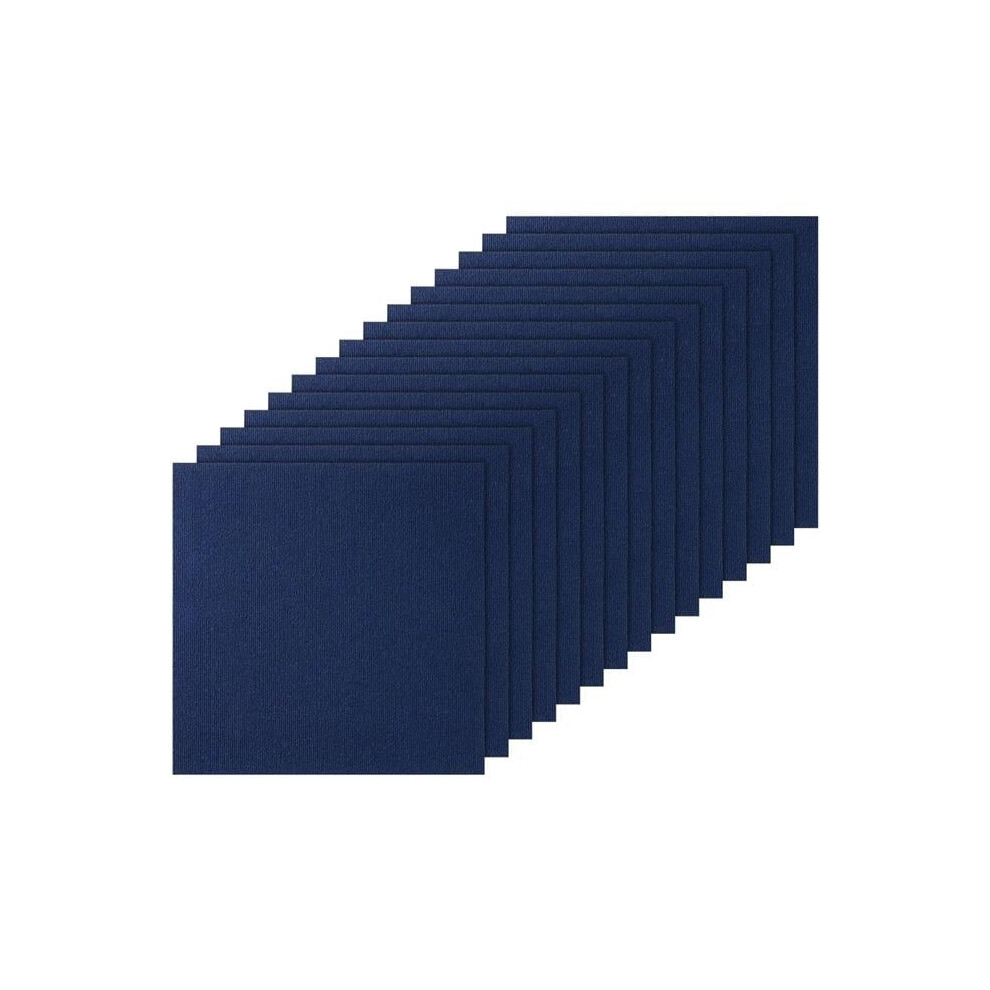 Vevor ZZFKDT2424YCU83VVV0 24 x 24 in. Squares Self Adhesive Carpet Floor Tile, Dark Blue - Pack of 15