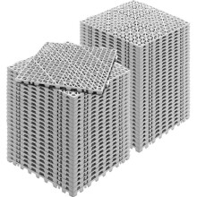 Vevor HZXSJDD1212YMI824V0 12 x 12 x 0.6 in. Splicing Interlocking Tile, Grey - 55 Piece