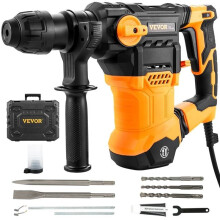 Vevor YSDCZXMC32MM1HR4RV1 1.25 in. 4 Modes SDS-Plus Chipping Hammers Rotary Hammer Drill Corded Drills