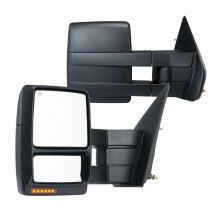 Vevor QYJHZKFTF150F9C68V9 Left & Right Towing Mirrors for 2004-2014 Ford F150, Black - Pack of 2