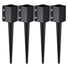 Vevor FXDD35YC24YCI2IY6V0 Fence Post Anchor Ground Spike - Pack of 4