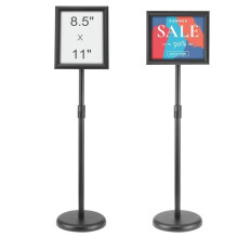 Vevor BZJZSDZ8511YJXAQXV0 Pedestal Sign Holder, 8.5 x 11 in. Vertical & Horizontal Adjustable Poster Stand, Black