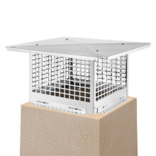 Vevor YCZ13X13G730I1XF0V0 13 x 13 in. 304 Stainless Steel Fireplace Chimney Cover, Silver