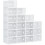 Homcom HOMCOM 18PCS Stackable Clear Plastic Shoe Storage Box for UK/EU Size 12/46 7