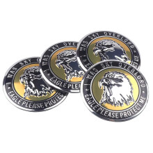 (Eagle) Car Styling 4Pcs 56mm 3D Aluminium Animal Lion Tiger Eagle Emblem Wheel Center Cover Sticker Hub Cap Decal Auto Decor Accessorie