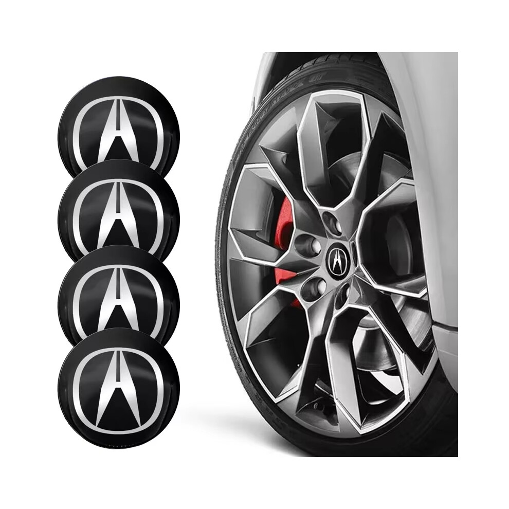 4pcs 56mm Emblem Badge Sticker Car Wheel Center Hub Metal Cap For Acura RL Integra ILX TL TLX MDX RDX CL CSX RSX ZDX TSX NSX etc-image-OPC-PFZHKV6-NEW