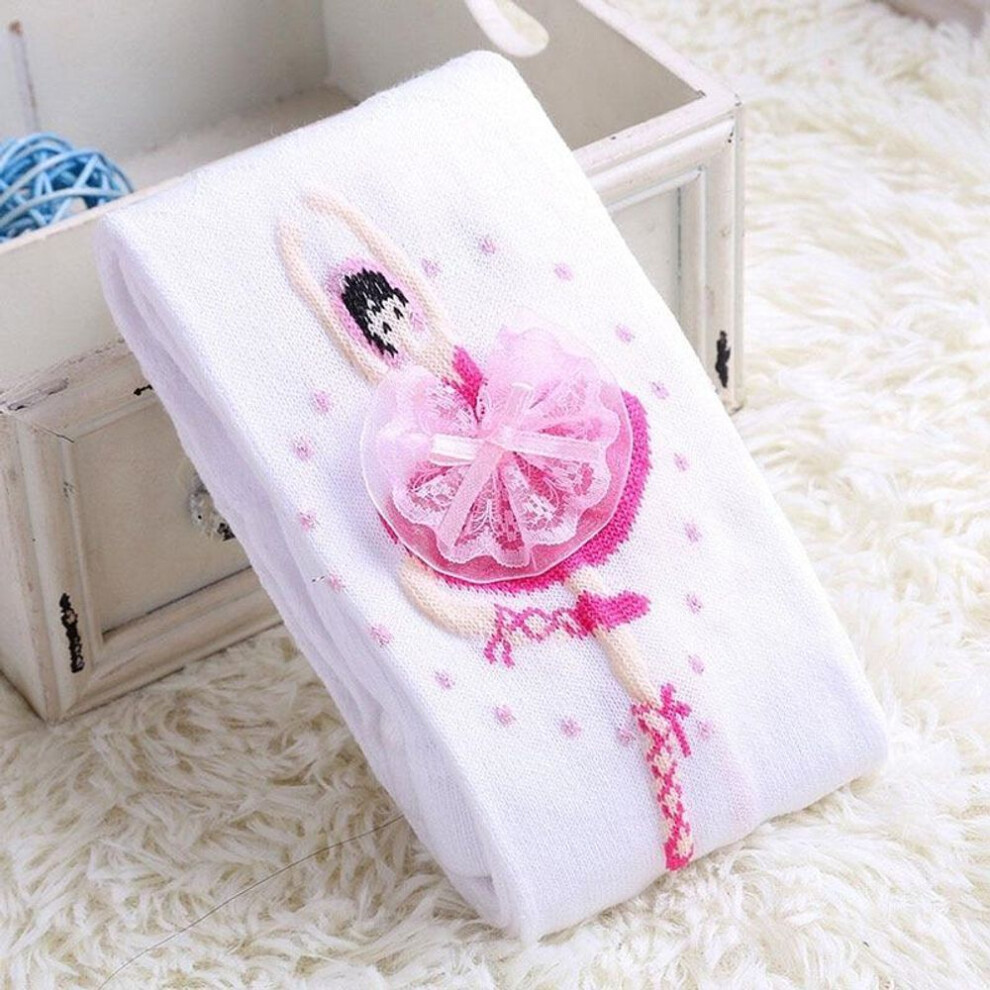 (as the picture, height 100 to 120cm) Girls Tights Autumn Kids Cotton Pantyhose Cute Soft Knitted Tights For Baby Girl Infant Toddler Stocking Children Clothing