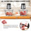 300W Electric Food Chopper Vegetable Chopper Mini Processor Blender Vegetable Onion Cutter Dicer Kitchen 10