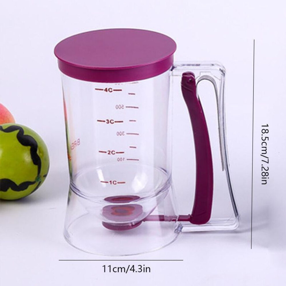 (1pc) Cupcake Batter Separator And Dispenser - Handheld Funnel Measuring Cup Tool For Mess-free Baking