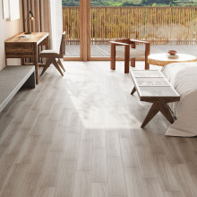 20Pcs 2.7㎡ White Wood Grain Thickened PVC Flooring Tiles