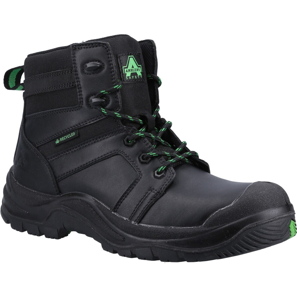 (Black, 10.5 (Adults')) Amblers Safety 502 Leather Black Safety Boots 5038601080348