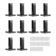 Vevor BLLGJHSFXPT1QW8PAV0 0.31-0.47 in. Glass Clamp, Glass Black - 10 Piece