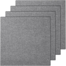 Vevor ZZFKDT2424YCAK994V0 24 x 24 in. Squares Self Adhesive Carpet Floor Tile, Light Gray - Pack of 9