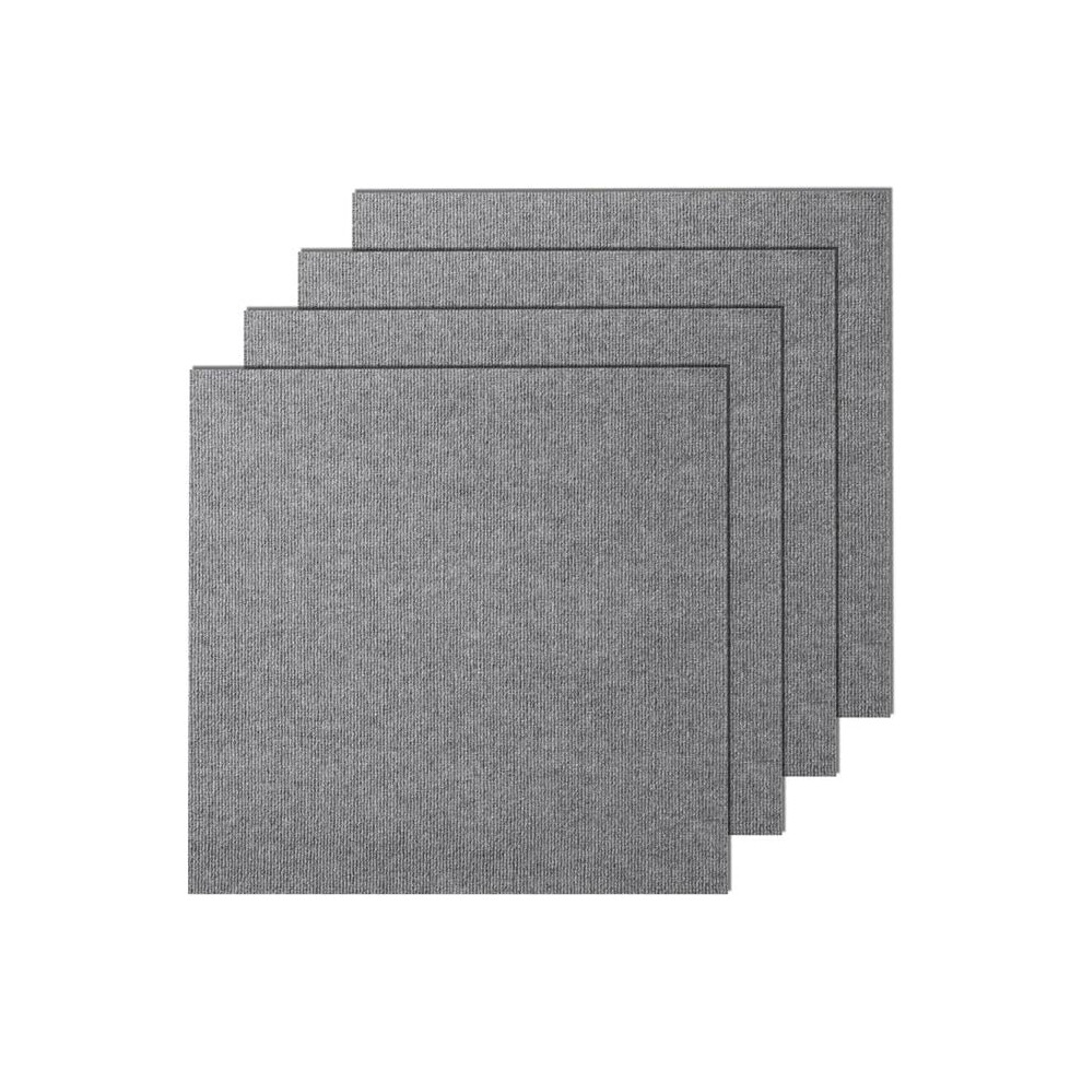Vevor ZZFKDT2424YCAK994V0 24 x 24 in. Squares Self Adhesive Carpet Floor Tile, Light Gray - Pack of 9