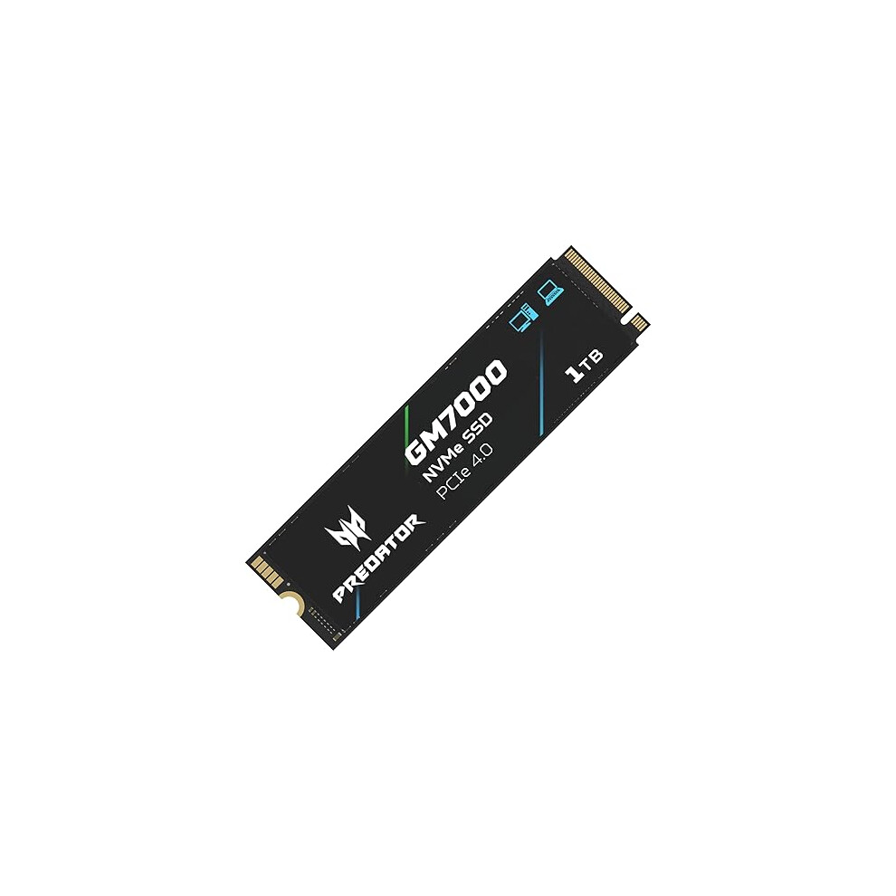 Acer Predator Gm7000 1Tb Internal Ssd: M.2 2280 Pcie Nvme Gen4x4 With Dram Cache, Up To 7400 Mb/S Read, Internal Solid State Drive