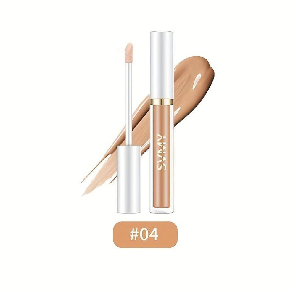 (4# Brown) All-skin Matte Concealer Stick, Waterproof, Long-wearing, Medical Coverage With Precision Brush For Flawless Contouring