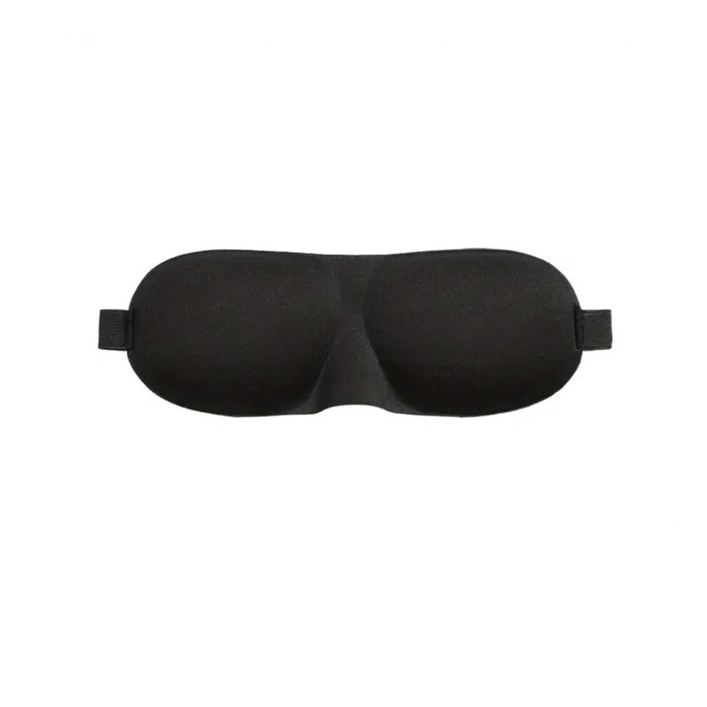 (Black) 3D Contoured Eye Mask for Sleeping, Luxury Blindfold Sleep Mask with Adjustable Strap, Soft & Comfortable Night Eye Mask for Men Women, Light Blocking