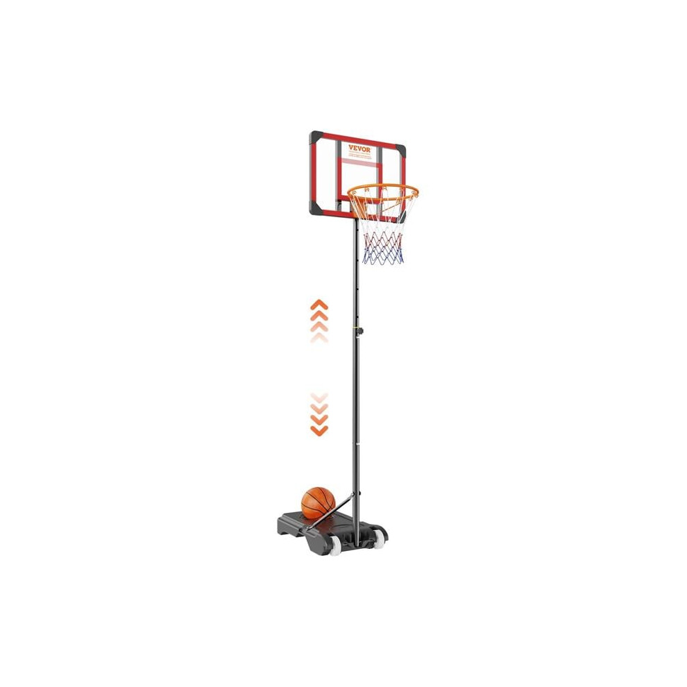 Photos - Basketball Hoop Vevor LQK28CKWDJ00OP5HTV0 5-7 ft. Adjustable Height Portable Backboard System
