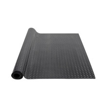 Vevor XJCKDDXJ415FRUWLBV0 3 mm x 4 x 15 ft. Diamond-Plate Rubber Floor Mat, Black