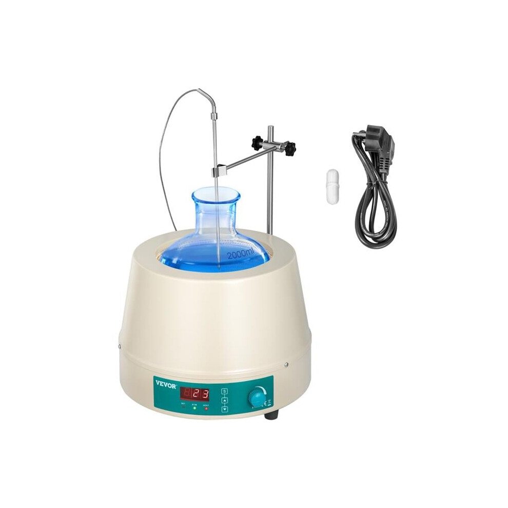 Vevor 2000MLSXCLJBJDRT1V1 2000 ml Electric Magnetic Stirring Heating Mantle