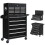 Homcom HOMCOM Rolling Tool Chest Lockable Roller Cabinet with with 14 Drawers Black 9