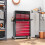 Homcom HOMCOM Rolling Tool Chest Lockable Roller Cabinet with with 14 Drawers Red 1