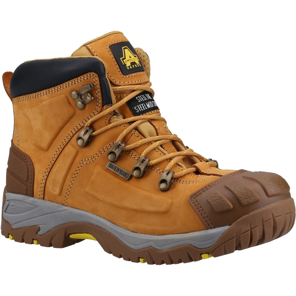 (Gold, 8 (Adults')) Amblers Safety 33 Leather Honey Safety Boots 5038601082434