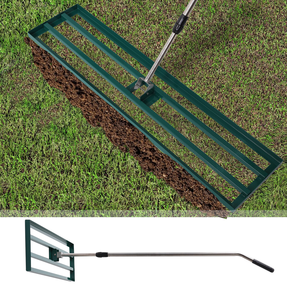 (102 x 25cm, Green) YODOLLA Lawn Leveling Rake Level Lawn Tool
