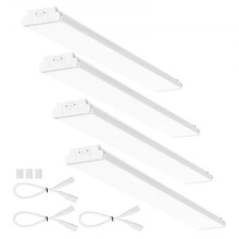 Vevor LEDHRDDS4FT4A1IJ1V6 4 ft. 50W 5500LM Flush Mount LED Shop LED Wraparound Light - Pack of 4