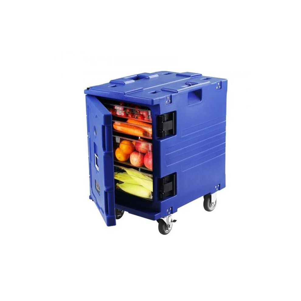 Vevor SPBWXL90-C90L781AV0 82 qt. Insulated Food Pan Carrier Hot Box for Catering LLDPE with Single Buckle, Blue