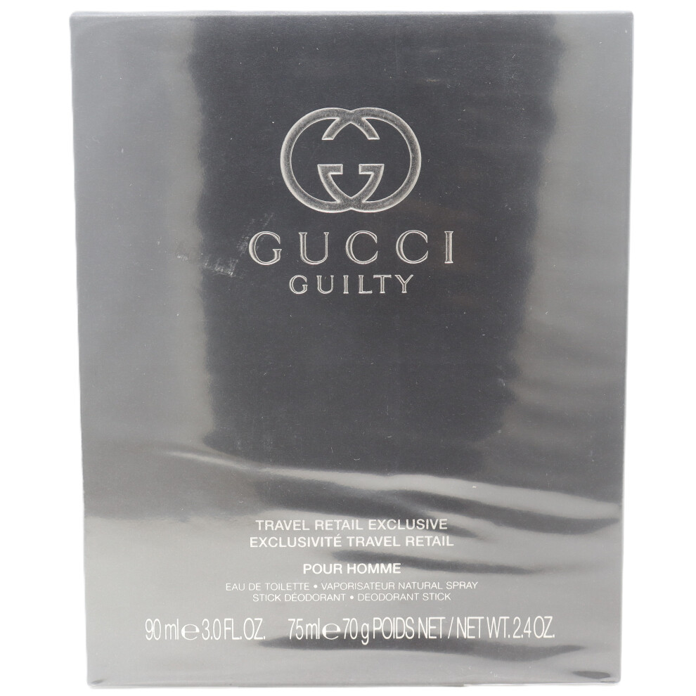 Gucci Guilty Pour Homme Eau De Toilette 2-Pcs Set  / New With Box
