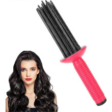 (2Pcs)Fer à boucler pour cheveux bouclés, brosse de coiffage à air chaud pour cheveux bouclés, fer à boucler antidérapant, outils de coiffure