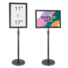 Vevor BZJZSDZ1117Y5WTTIV0 11 x 17 in. Pedestal Sign Holder, Black