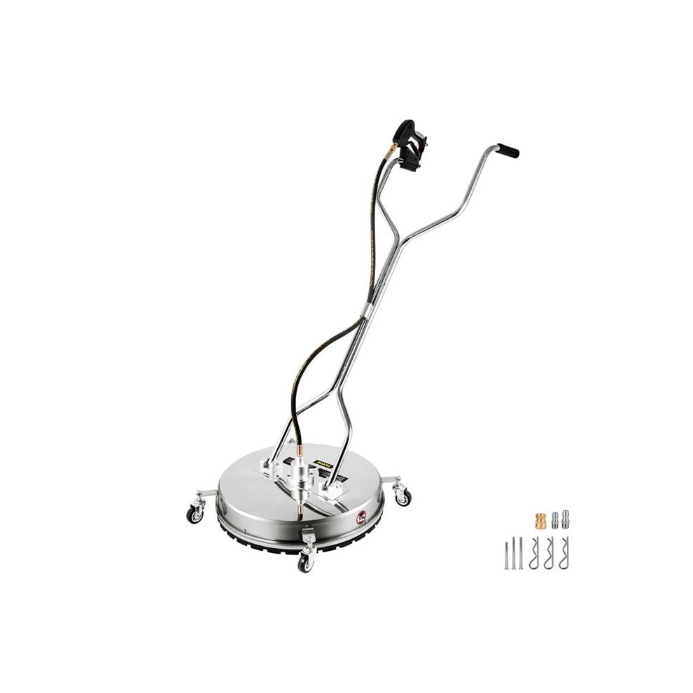 Vevor QDXDJYCBXGS24FXXYV0 Flat Surface Cleaner Pressure Surface Washer 24 in. Maximum 4000 PSI Dual Handle