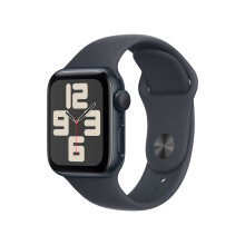 Apple Watch Series 10 40Mm Gps Mignight Aluminium Gehäuse mit Sportband S/M Mxe73Ql/A