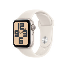 Apple Watch Se Series 10 40Mm Gps Starlight Aluminium Gehäuse mit Sportband S/M Mxef3Ql/A