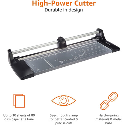 Amazon Basics Rotary Paper Trimmer Cutter - A3 2
