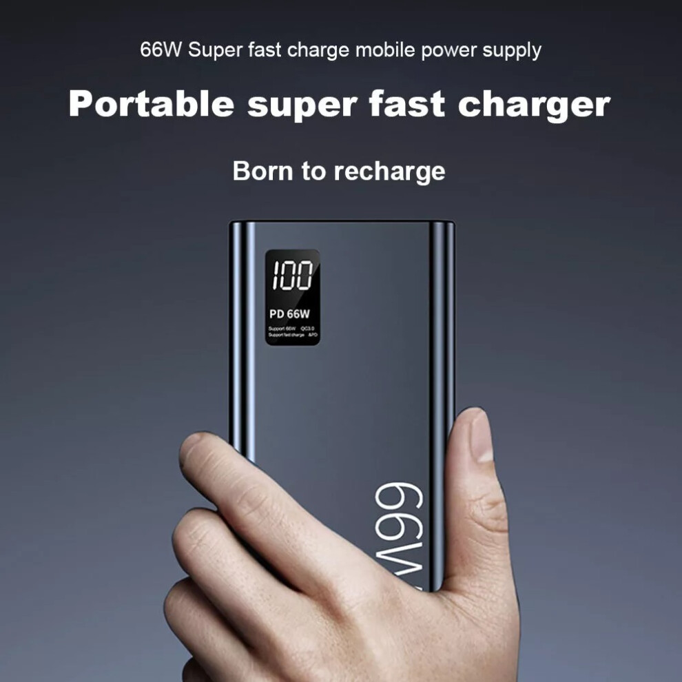 9000000mAh Power Bank Pack Fast Charger 2 USB External Battery For Mobile Phone