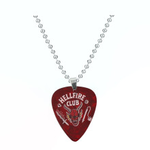 (Hellfire Club) Things Stranger Hellfire Club Eddie Munson Guitar Pick Balls Necklace Plectrum